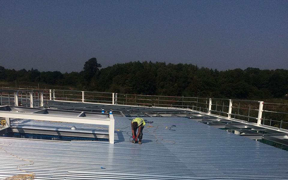 Hawthorns Care Home single-ply roof workmanship