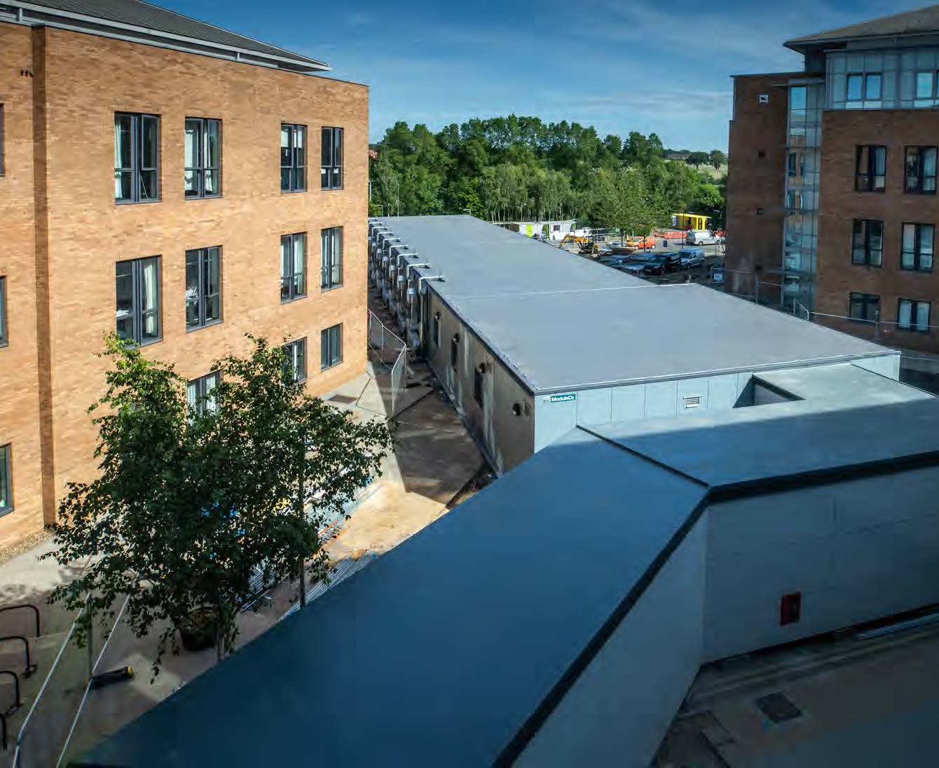 SIG roof for NHS isolation wards