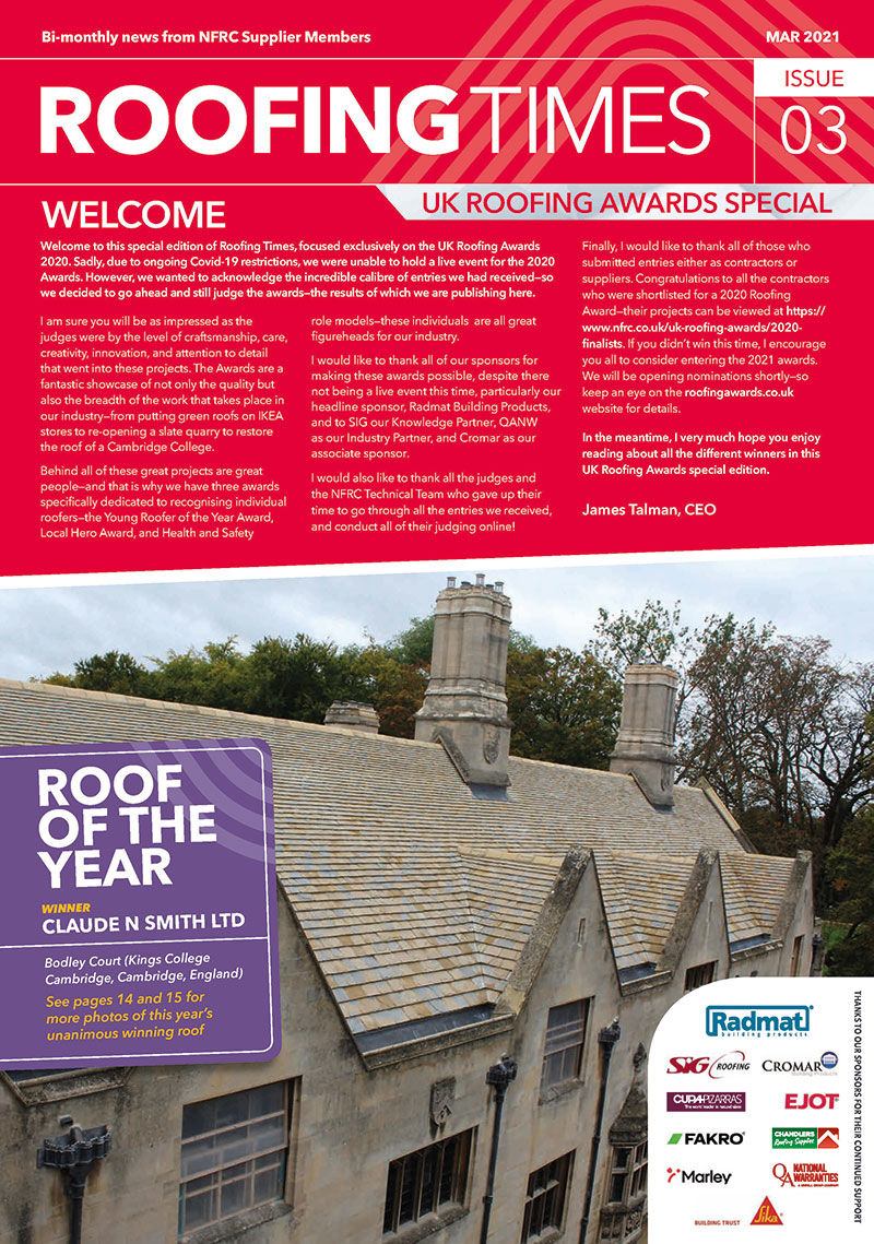 Roofing Times magazine