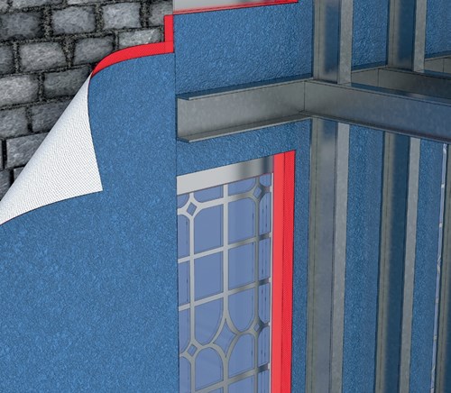 Wraptherm wall membrane composite