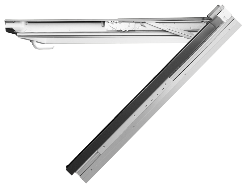 Fakro PPP-V top-hung roof window (side view)