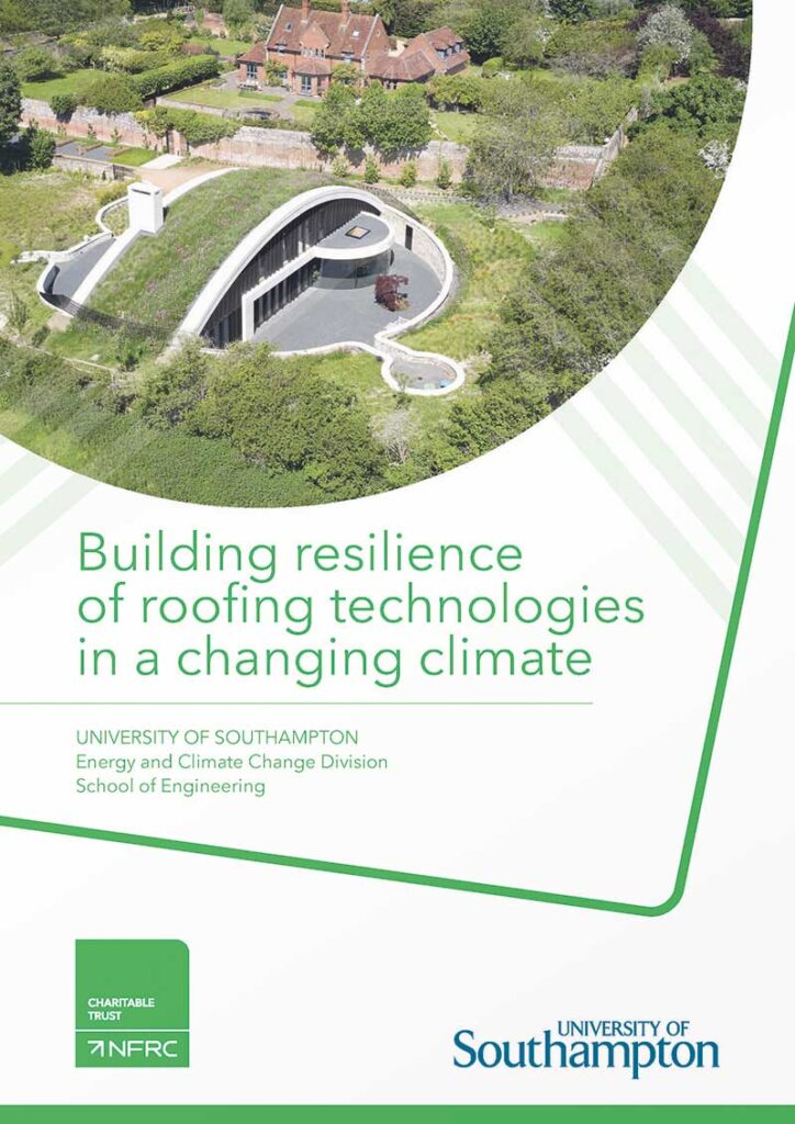 Building resilience of roofing technologies in a changing climate