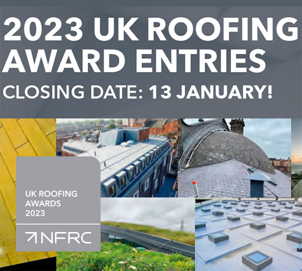 Showcase your best work at the UK Roofing Awards 2023
