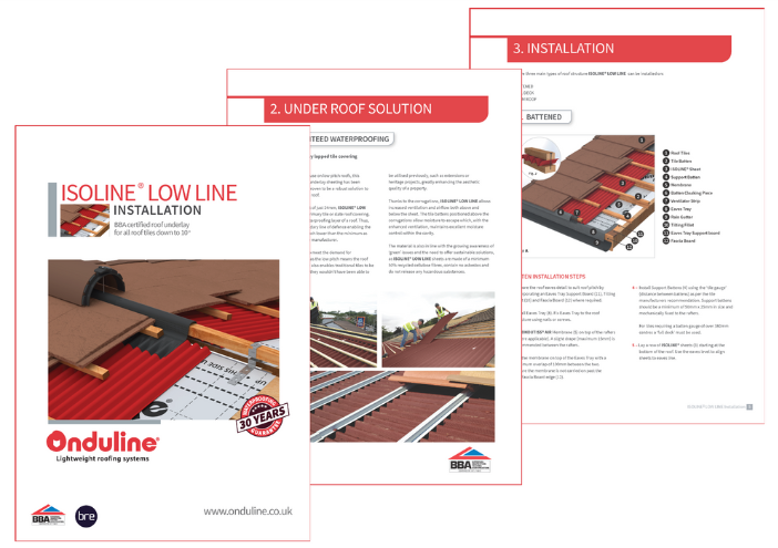 Onduline Isoline Low Line Installation Guide Overview