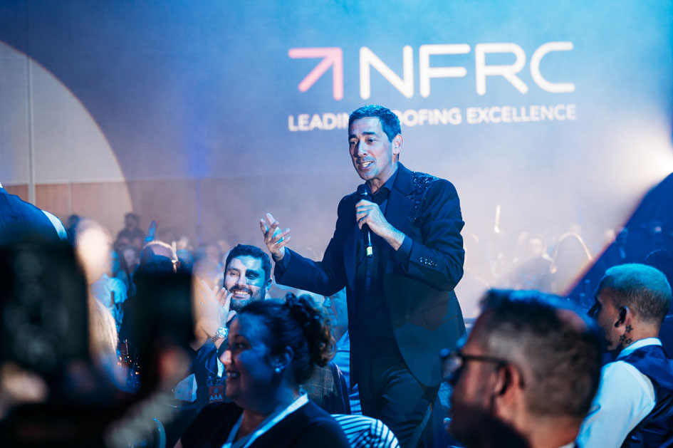 NFRC UK Roofing Awards 2023 host Colin Murray