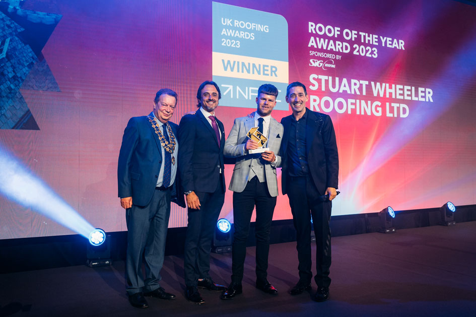 NFRC UK Roofing Awards 2023 Roof of the Year Winner Stuart Wheeler Roofing Ltd