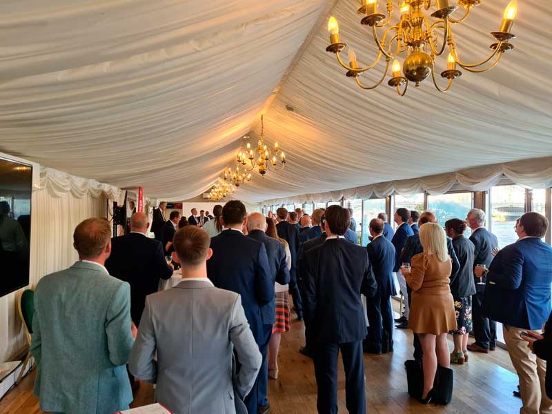 Roofing Industry representatives at House of Commons Terrace Pavilion