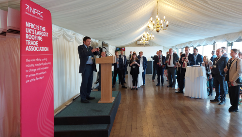 MP Andrew Lewer speaking at NFRCs Parliamentary event on Retentions July 2023
