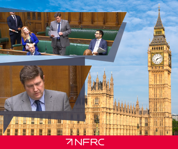 MP Andrew Lewer at House of Commons question time following NFRC retentions parliamentary event