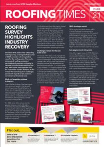 Front Cover image of Issue 21 of NFRC's Roofing Times