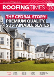 Image of front page of Roofing Times magazine, Issue 28 October 2025