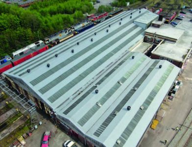 DB Cargo maintenance depot re-roofing