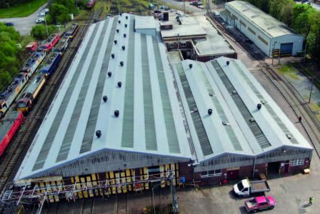 DB Cargo maintenance depot re-roofing